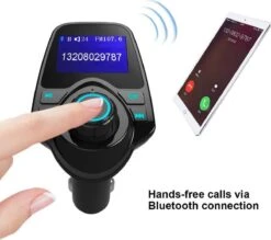 T11 / Bluetooth Transmitter / Carkit / FM Transmitter / Bluetooth Carkit / Oplader / Handsfree Bellen / Draadloos Muziek Streamen / Microfoon / Radio / 4 Play Modes / + *GRATIS AUX Kabel* -Auto-Onderdelen 1200x1065