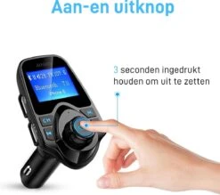 Bluetooth FM Transmitter Auto / FM Transmitter Draadloze Bluetooth Carkit / MP3 Speler/ Handsfree Bellen In De Auto / USB Lader / Radio / TF/SD Kaart Poort / AUX Input / 2 USB Poorten / USB Oplader / Audio / Radio / SD/TF Kaart / T11 -Auto-Onderdelen 1200x1066