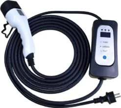 Merkloos Mobiele Thuislader Type 2 Mennekes Vanaf Stopcontact EU - 16A - Fase 1 - Mobiele Lader Auto