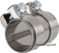 UITLAATKLEM - POWERSPRINT RVS KOPPELSTUK SCHROEFBAAR VOOR BUISMAAT - 60MM