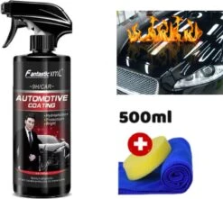 Keramische Coating Auto Fles 500ML / Auto Polish / Nano Coating / Auto Polijsten / Car Polish Spray Kit / Top Coating / Quick Nano-Coating / Auto Wax / Auto Reiniging / Car Cleaning / Vuilafstotende Coating / Langdurige Bescherming