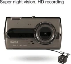 TechU™ Dashcam M14 Pro Dual Camera – Dashboardcamera – 4.0 Inch IPS Scherm – Full HD 1080p – Loop Recording – Nachtvisie – Bewegingssensor – G-sensor – Autocamera Voor én Achter - Voor Auto -Auto-Onderdelen 1200x1074