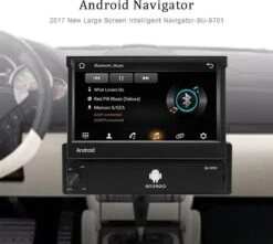 TechU™ Autoradio Met Klapscherm T97 Touchscreen – 1 Din Met Afstandsbediening – 7 Inch Kleuren Display – Bluetooth & WiFi – AUX – USB – SD – FM Radio – Navigatie – Handsfree Bellen -Auto-Onderdelen 1200x1075 1