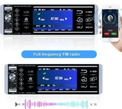 TechU™ Autoradio T139 – 1 Din Met Afstandsbediening & Stuurwielbediening – 4.0 Inch Touchscreen Monitor – FM Radio – Bluetooth – USB – AUX – SD – Handsfree Bellen -Auto-Onderdelen 1200x1075 2