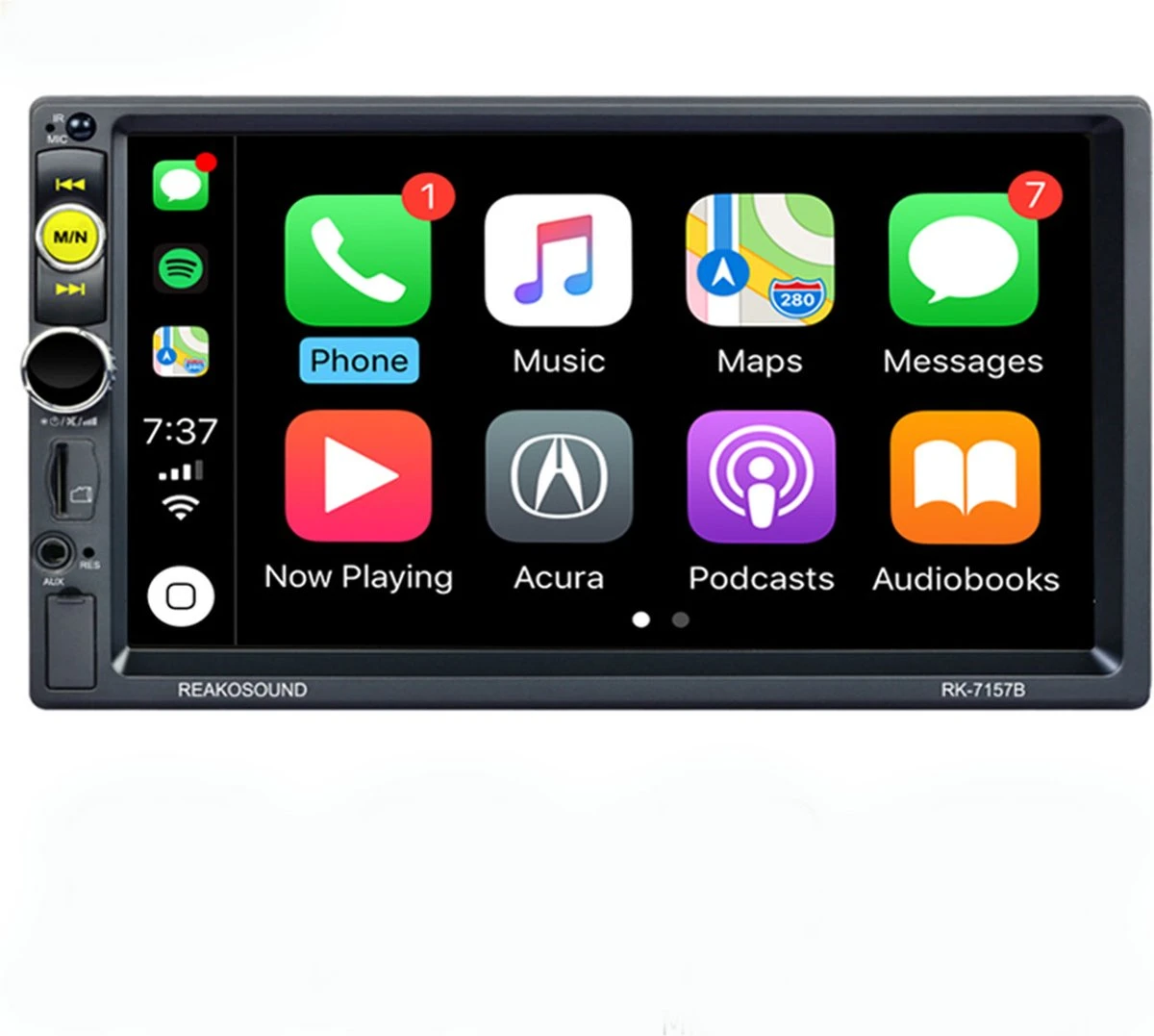 Merkloos Autoradio | 2Din Universeel | Apple Carplay | 7' HD Touchscreen | USB - AUX - Bluetooth | Externe Microfoon & Achteruitrijcamera 3 Merkloos Autoradio | 2Din Universeel | Apple Carplay | 7' HD Touchscreen | USB - AUX - Bluetooth | Externe Microfoon & Achteruitrijcamera