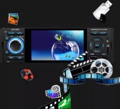 1-Din Autoradio Met Scherm | Bluetooth & USB -Auto-Onderdelen 1200x1082