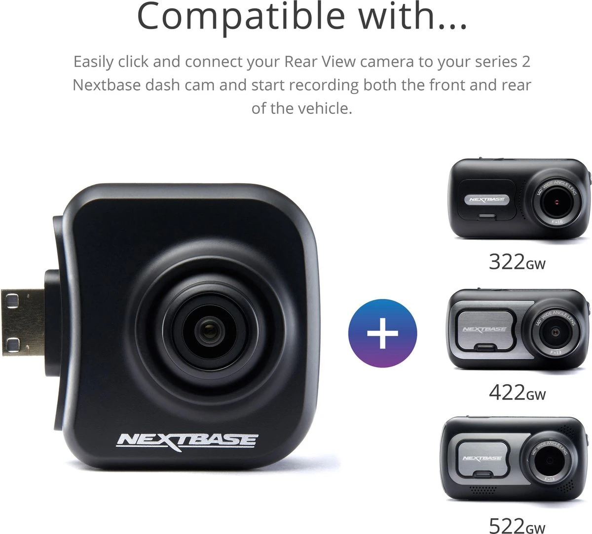 Nextbase Rear View Achterruitcamera Voor In De Auto - Dashcam Module - Geschikt Voor 322GW I 422GW I 522GW I 622GW 7 Nextbase Rear View Achterruitcamera Voor In De Auto - Dashcam Module - Geschikt Voor 322GW I 422GW I 522GW I 622GW - Afbeelding 5