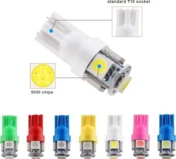 Merkloos T10 Led Lamp Rood 1000k (Set 4 Stuks) Canbus 5W5 | W5W | 5 LED | RED | Led Signal Light | 12V | 168 | 194 | 4x | Stadslicht | Kentekenplaat Verlichting | 320 Lumen | 5050 5SMD | 1000 Kelvin | Autolamp | Autolampen | Car Licht | Lampen | -Auto-Onderdelen 1200x1087 3