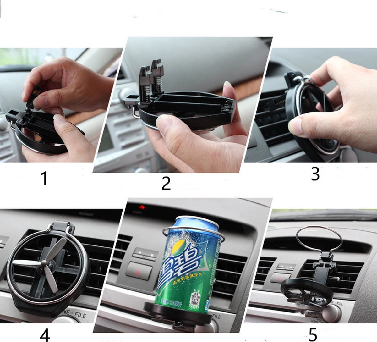 Bekerhouder Auto - Blikjeshouder Auto Ventilatie Rooster - Auto Drankhouder - Car Can Holder - Universeel 9 Bekerhouder Auto - Blikjeshouder Auto Ventilatie Rooster - Auto Drankhouder - Car Can Holder - Universeel - Afbeelding 7