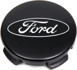 Set Van 4 Originele Ford Naafdoppen 54mm 55mm Zwart Naafdopjes Naafkapjes Logo Embleem Originele Velgen OEM Product