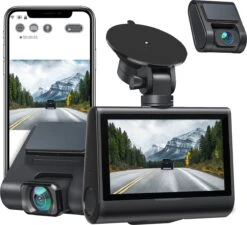 IZEEKER GD850 Dashcam Voor Auto - 4K & 1080P - Voor En Achter Camera - WiFi En GPS - 3'' IPS Touchscreen - Sony Sensor - Nachtzicht