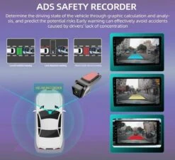 DrPhone DC12 Auto Dashcam Voor – Full HD 1080P - Nachtzicht – Bewegingsdetectie - 170 ° Groothoek Lens - Zwart -Auto-Onderdelen 1200x1093