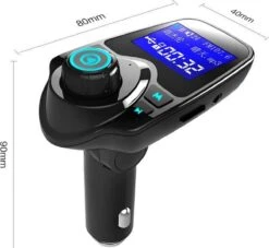 T11 / Bluetooth Transmitter / Carkit / FM Transmitter / Bluetooth Carkit / Oplader / Handsfree Bellen / Draadloos Muziek Streamen / Microfoon / Radio / 4 Play Modes / + *GRATIS AUX Kabel* -Auto-Onderdelen 1200x1102 3
