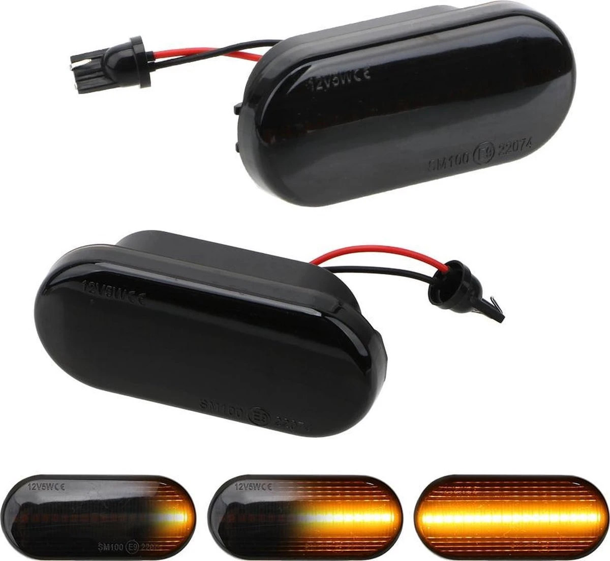 Dynamische Richtingaanwijzers Voor Auto - LED Knipperlichten Zijkant - Universeel Voor O.a. VW, Seat, Ford & Skoda - Waterdicht - Plug & Play - Set Links + Rechts 3 Dynamische Richtingaanwijzers Voor Auto - LED Knipperlichten Zijkant - Universeel Voor O.a. VW, Seat, Ford & Skoda - Waterdicht - Plug & Play - Set Links + Rechts