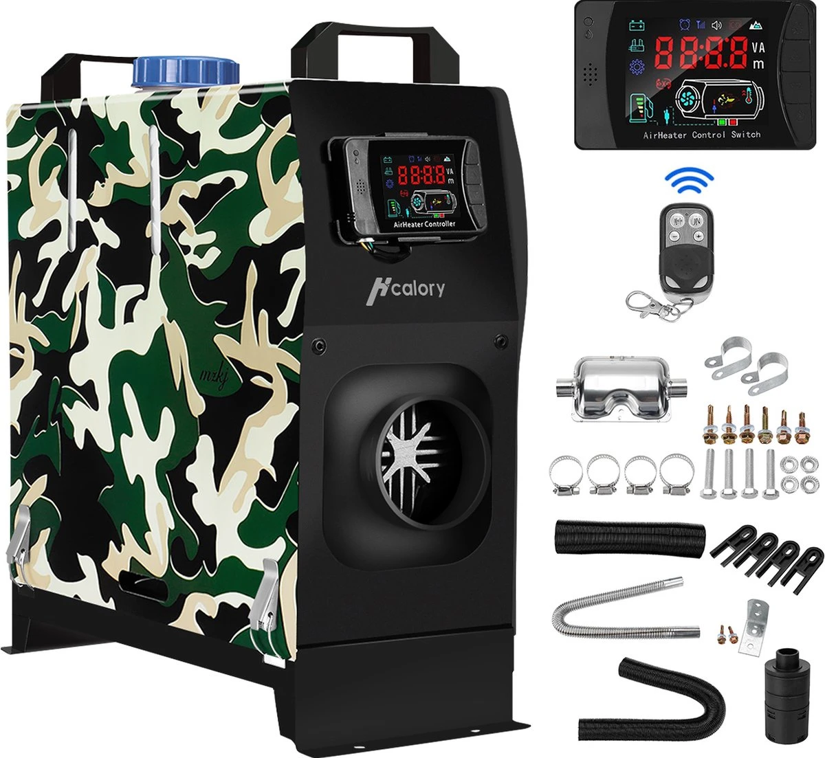 Merkloos Standkachel | 12V 5-8KW | Diesel Luchtverwarmer Voor Auto Vrachtwagen Bus Boot RV 3 Merkloos Standkachel | 12V 5-8KW | Diesel Luchtverwarmer Voor Auto Vrachtwagen Bus Boot RV