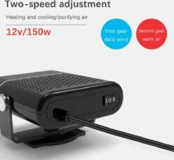 Merkloos Autoverwarming Auto Ontdooier Voorruitverwarming - Duurzaam Ontwerp - 360 Graden Rotatie - 2 In 1 - 12V/120W – Autoverwarmer - Car Heater - Zwart -Auto-Onderdelen 1200x1103 4