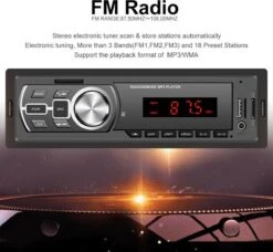 TechU™ Autoradio T138 – 1 Din Met Afstandsbediening – FM Radio – Bluetooth 5.0 – USB – AUX – SD – Handsfree Bellen -Auto-Onderdelen 1200x1106 2