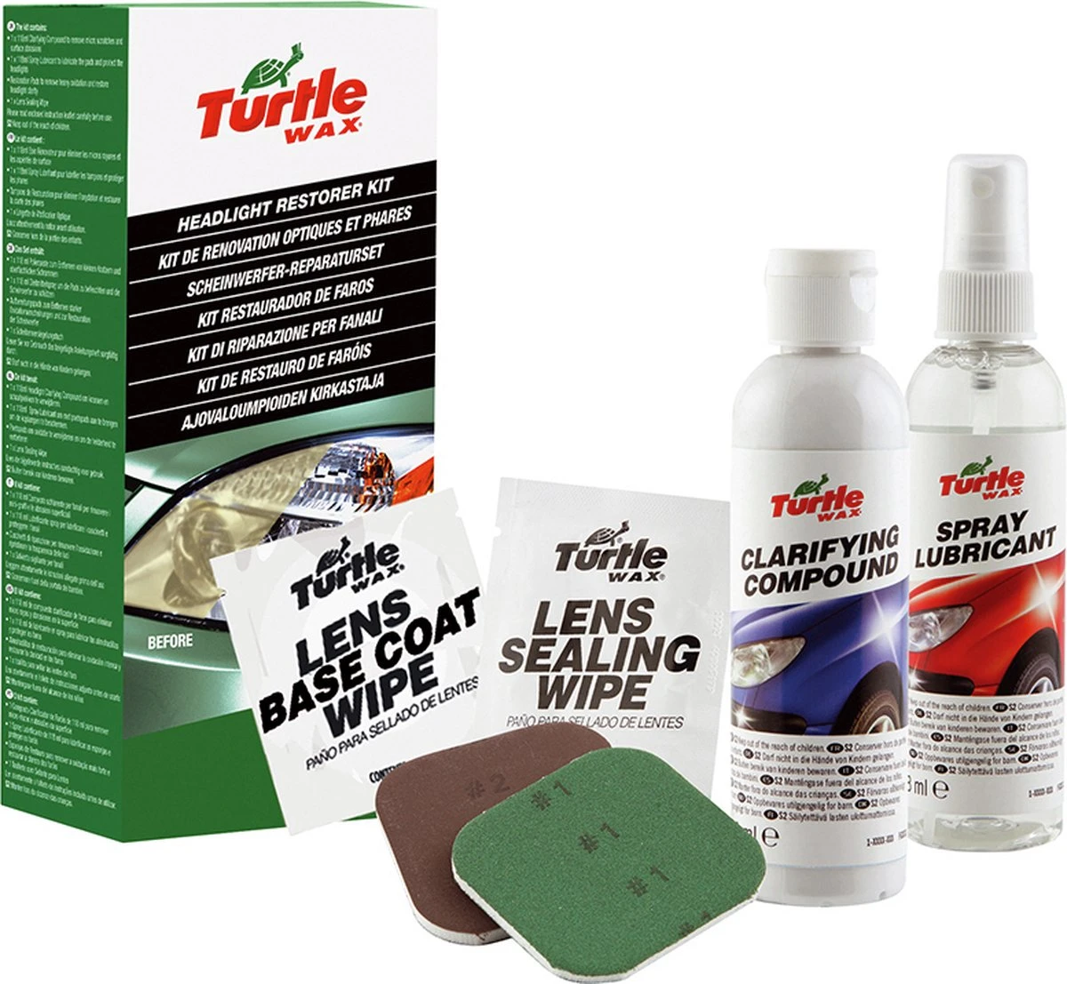Turtle Wax TW 51768 Headlight Restorer Kit 3 Turtle Wax TW 51768 Headlight Restorer Kit