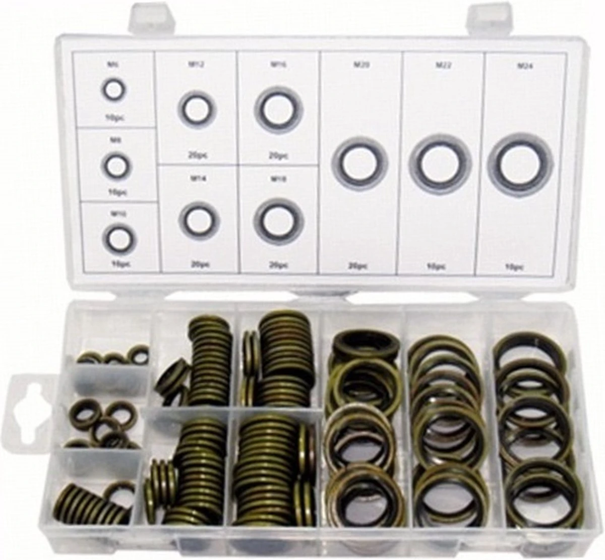 Weber Tools Assortiment Carterplugringen Rubber 150 Stuks 4 Weber Tools Assortiment Carterplugringen Rubber 150 Stuks - Afbeelding 2