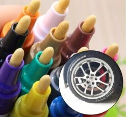 Bandenstift Wit / Witte Autobanden Stift / Tyre Marker White / Auto Banden Stift Wit / Auto / Scooter / Motor Banden Marker / Letters En Cijfers Banden Inkleuren / Waterdichte Kleur Pen Voor Op Rubber / Kleur Wit -Auto-Onderdelen 1200x1115 3