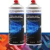 Spuitbus Autolak HONDA Kleurcode B520P - VIVID BLUE-MET. - 400ml + Spuitbus BLANKE LAK - 400ml
