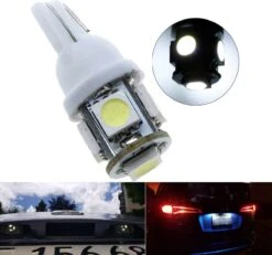 Merkloos T10 Led Lamp Rood 1000k (Set 4 Stuks) Canbus 5W5 | W5W | 5 LED | RED | Led Signal Light | 12V | 168 | 194 | 4x | Stadslicht | Kentekenplaat Verlichting | 320 Lumen | 5050 5SMD | 1000 Kelvin | Autolamp | Autolampen | Car Licht | Lampen | -Auto-Onderdelen 1200x1123 4