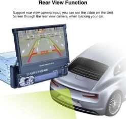 TechU™ T47 Autoradio Met Uitklap Scherm – 1 Din 7 Inch + Afstandsbediening – Bluetooth – USB – AUX – FM Radio – GPS Navigatie – Handsfree Bellen – Autoradio Met Scherm -Auto-Onderdelen 1200x1131 3