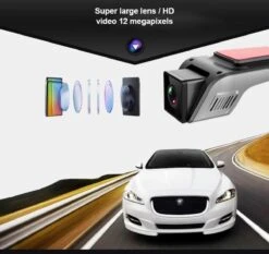 DrPhone DC12 Auto Dashcam Voor – Full HD 1080P - Nachtzicht – Bewegingsdetectie - 170 ° Groothoek Lens - Zwart -Auto-Onderdelen 1200x1132
