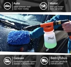 Timto Schuimapparaat Voor Tuinslang - Schuimsproeier - Auto Poets Producten - Autoshampoo - Autowas - Snow Foam - Foam Gun - Wassen - Gardena Aansluiting - Spuitpistool - Foam Cannon - Sproeier - Auto Spuit – Wasstraat - Autospuit - Lance -Auto-Onderdelen 1200x1132 4
