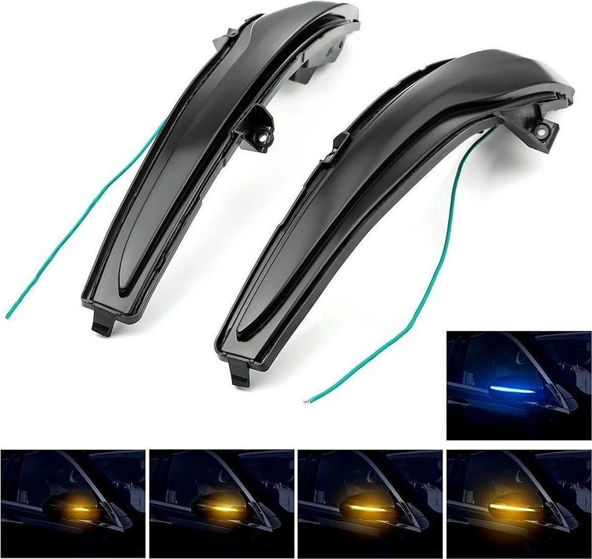 No Name Mercedes C Klasse W205 E Klasse W213 W222 GLC Dynamische Led Spiegel Knipperlichten Glas Buitenspiegel AMG 63 5 No Name Mercedes C Klasse W205 E Klasse W213 W222 GLC Dynamische Led Spiegel Knipperlichten Glas Buitenspiegel AMG 63 - Afbeelding 3