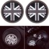 Merkloos Set Van 2 Bekerhouder Inleggers - Engelse Vlag - Geschikt Voor Mini Cooper / Cooper S / Clubman / Countryman - Rubberen Bekerhouders Onderzetters - Siliconen - Mini Auto Accessoires