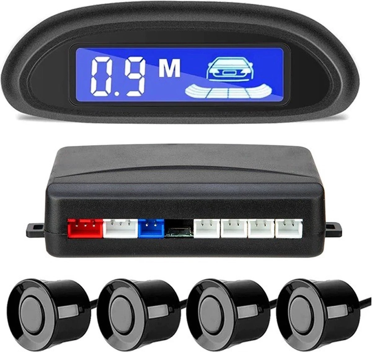 Parkeersensor Voor Auto - Draadloos - Met Geluid - Geschikt Voor Achter - Parkeersensoren - Parkeerhulp - Zwart 4 Parkeersensor Voor Auto - Draadloos - Met Geluid - Geschikt Voor Achter - Parkeersensoren - Parkeerhulp - Zwart - Afbeelding 2