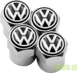 Volkswagen Aluminium Ventieldopjes Zilver