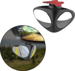 Merkloos Veiligheidsspiegel Voor Autospiegel - Dodehoekspiegel Auto - Verstelbaar - Zelfklevend - Zwart - Groothoek Spiegel -Auto-Onderdelen 1200x1135 7