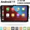 Auto Radio - Android 11 - Carplay -9 Inch HD Scherm - Autoradio- WIFI GPS - USB -Navigatie- Volkswagen,Skoda&Seat - Achteruitrij Camera -Auto-Onderdelen 1200x1140 2