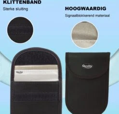 Faraday Kooi Hoesje (1x) + 1x RFID Kaarthouder - Autosleutel RFID Antidiefstal - Keyless Entry Go Sleutel Etui - Qwality4u -Auto-Onderdelen 1200x1141 11