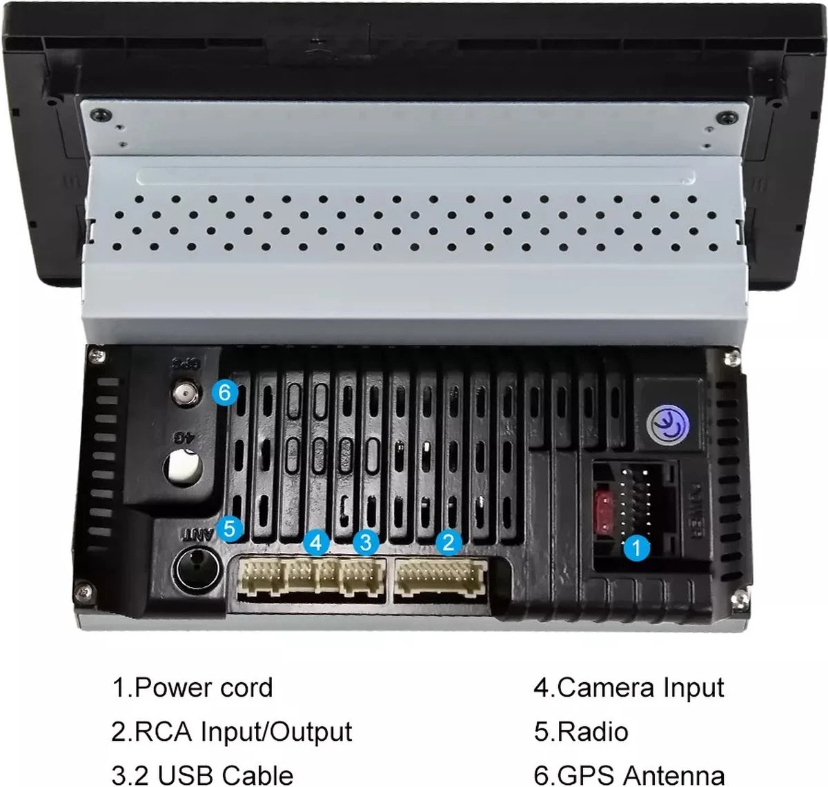 TechU™ Autoradio AT27 – 1 Din Dual Camera – 8” Touchscreen Monitor – Bluetooth & Wifi – Android 9.1 – Handsfree Bellen – FM Radio – USB – GPS Navigatie 6 TechU™ Autoradio AT27 – 1 Din Dual Camera – 8” Touchscreen Monitor – Bluetooth & Wifi – Android 9.1 – Handsfree Bellen – FM Radio – USB – GPS Navigatie - Afbeelding 4