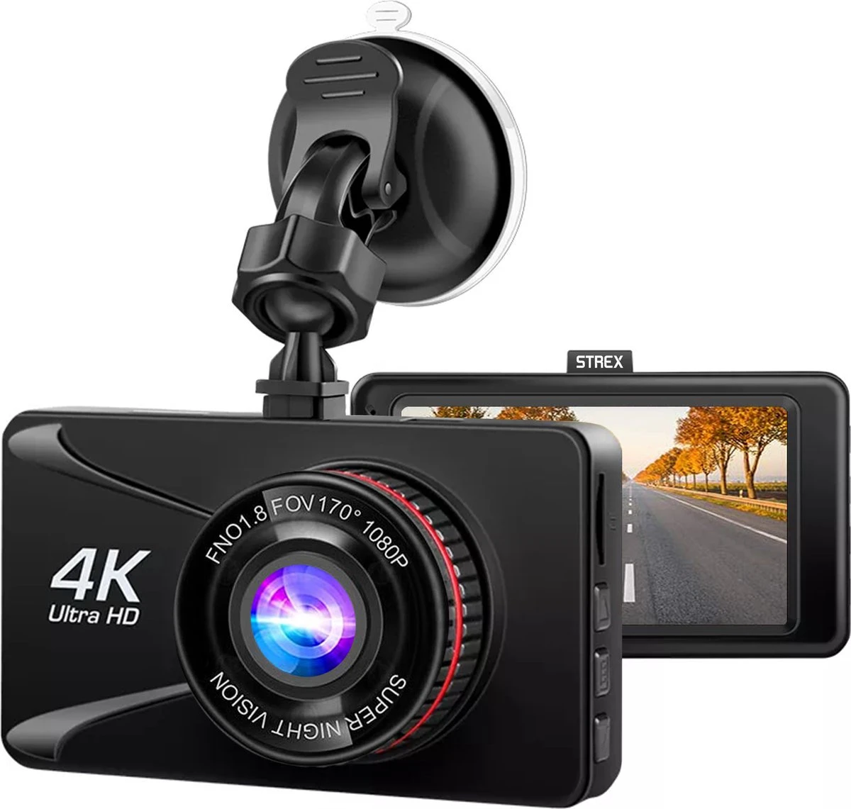 Strex Dashcam Voor Auto - Dashboard Camera - 1080P Full HD Auto Camera Met Bewegingsdetectie - Nachtzicht - G-Sensor - 150° Groothoeklens 3 Strex Dashcam Voor Auto - Dashboard Camera - 1080P Full HD Auto Camera Met Bewegingsdetectie - Nachtzicht - G-Sensor - 150° Groothoeklens