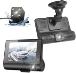 Living Needs Dashcam- Dashcam Voor Auto - Voor En Achter Camera - Full HD - Parkeerstand Met Ingebouwde G-sensor - 170° Wijdhoeklens - Nachtvisie.