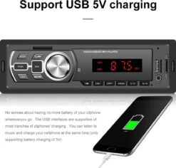 TechU™ Autoradio T138 – 1 Din Met Afstandsbediening – FM Radio – Bluetooth 5.0 – USB – AUX – SD – Handsfree Bellen -Auto-Onderdelen 1200x1145 4