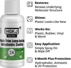 TLVX Kunststof Auto Herstel / Plastic Kleur Herstel / Plastic Coating / Bumper Donker Maken / Kunststof Verkleuring Herstellen / Kunststof Cockpit Vernieuwen / Auto Kunststof Nieuw / Bumper Black / Langdurige Bescherming Bumper En Cockpit / 20ML -Auto-Onderdelen 1200x1145 7