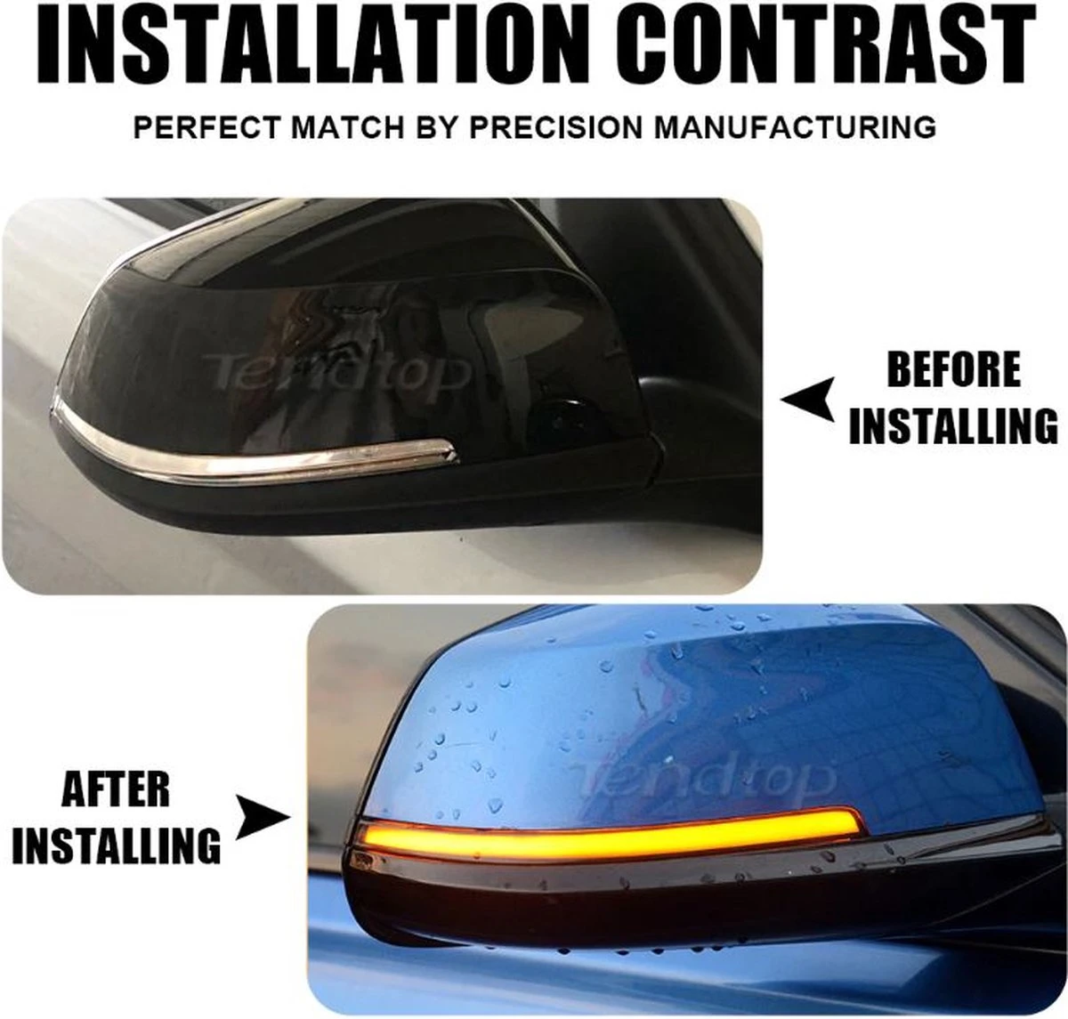 ✅ Dynamisch Knipperlicht ZWART Voor BMW 1 2 3 4 Serie X1 F20 F21 F22 F23 F30 F31 F34 F32 E84 I3 5 ✅ Dynamisch Knipperlicht ZWART Voor BMW 1 2 3 4 Serie X1 F20 F21 F22 F23 F30 F31 F34 F32 E84 I3 - Afbeelding 3