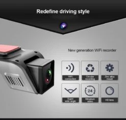DrPhone DC12 Auto Dashcam Voor – Full HD 1080P - Nachtzicht – Bewegingsdetectie - 170 ° Groothoek Lens - Zwart -Auto-Onderdelen 1200x1147 1