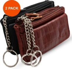 Safekeepers Sleuteletuis - Sleuteletui Met Rits - Sleuteletui Dames En Heren - 2 Stuks - Zwart En Kroko Bruin -Auto-Onderdelen 1200x1148 11