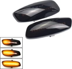 Merkloos LED Dynamic Zijknipperlichten Voor Peugeot 207 308 3008 5008 RCZ / Smoke - Zwart