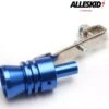 AllesKidz® Uitlaat Geluid Simulator - Turbo Fluitje - Auto Turbo Geluid - Simulator - Aluminium - Maat L - Blauw