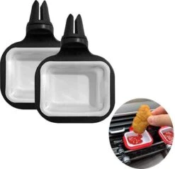 Merkloos Saus Houder Auto | Auto Accessoires | Auto Gadgets | 2 Stuks | Vaderdag Cadeau