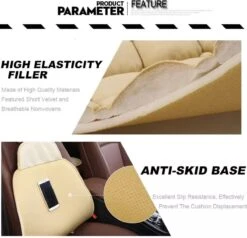 Nezr® Autostoelhoes Universeel Voorkant 1 Stuk - Auto Accessoires - Autohoes - Autostoel Beschermer - Zwart - Pluche -Auto-Onderdelen 1200x1158 8