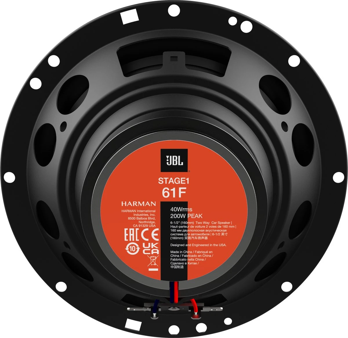 JBL Stage1 61F - Autospeakers - Ø 16 Cm - 2-weg Coaxiaal - 200 Watt - Zwart 7 JBL Stage1 61F - Autospeakers - Ø 16 Cm - 2-weg Coaxiaal - 200 Watt - Zwart - Afbeelding 5