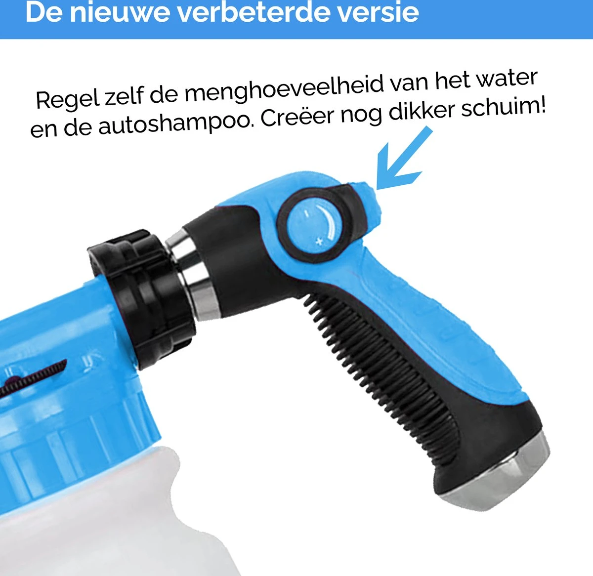 Dayshake Snow Foam Gun Voor Tuinslang - Inclusief Washandschoen - Foam Lance - Schuim Spuit Auto - Foam Cannon 5 Dayshake Snow Foam Gun Voor Tuinslang - Inclusief Washandschoen - Foam Lance - Schuim Spuit Auto - Foam Cannon - Afbeelding 3